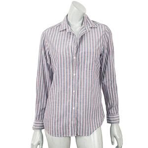 GRAYSON The HERO Anthropologie Button up Shirt Blue Red Striped Size 02
